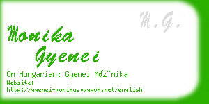 monika gyenei business card